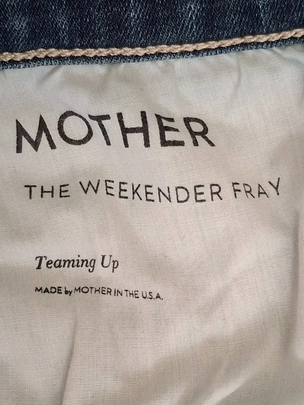 MOTHER weekender fray